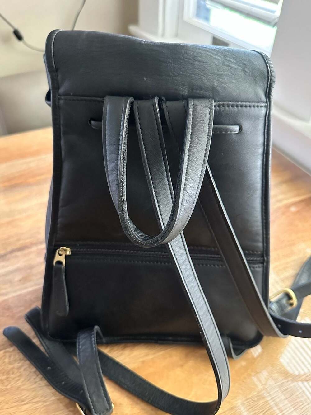 Vintage Coach 9960 Black Leather Mini Daypack Backpack - Picture 10 of 12
